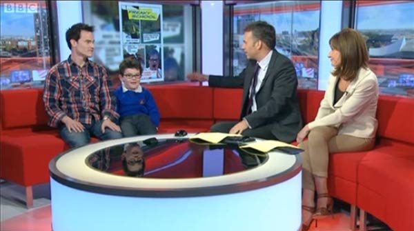 Monty Lord on BBC TV News, 18th July, 2012