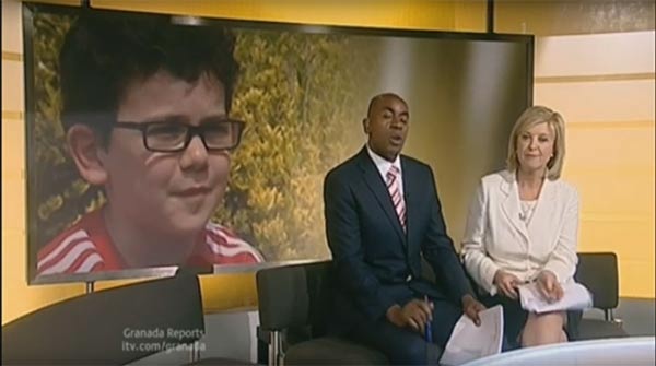 Monty Lord on ITV News, 24th July 2012