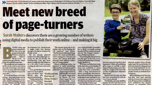 Monty Lord in Manchester Evening News, 10th January 2013