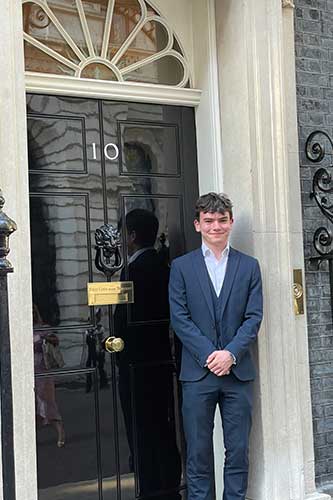 Monty Lord at 10 Downing Street